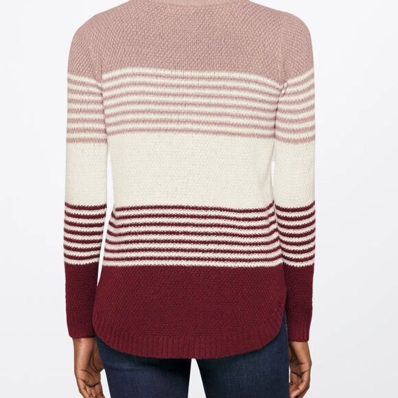 Pink Clover Nickole Textured Sweater Burgundy MP NWT STITCH FIX - Picture 2 of 7